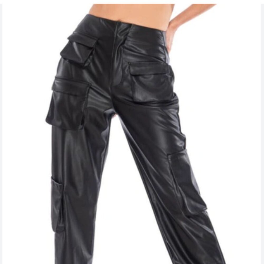 AFRM Sigmund Cargo Pant Faux Leather